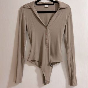 WILFRED LONGSLEEVE BODYSUIT THONG BACK